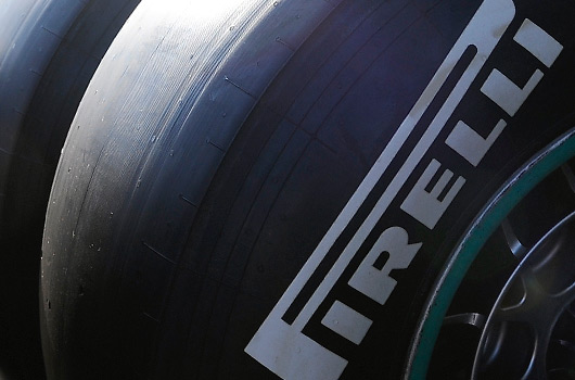Pirelli medium compound F1 tyre