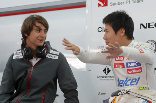 Esteban Gutierrez and Kamui Kobayashi