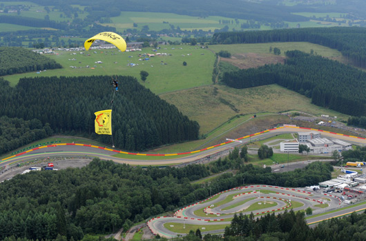 Greenpeace protest against Shell at 2013 Belgian Grand Prix