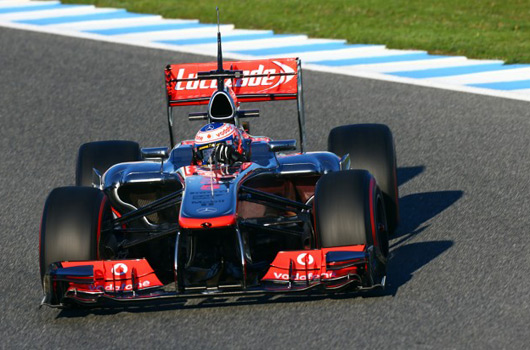 Jenson Button, McLaren MP4-18, Jerez