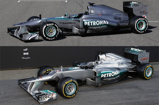 Mercedes AMG F1 W04 v F1 W03
