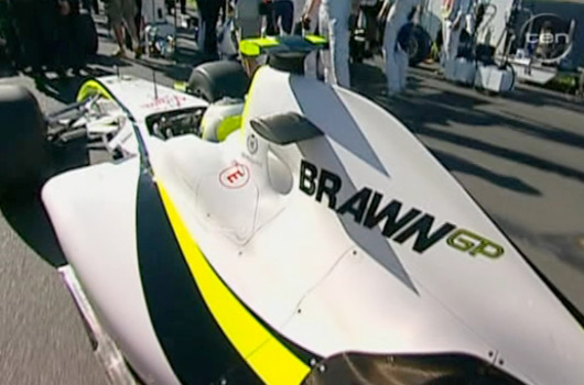 Rubens Barichello lines up on P2 for the 2009 Australian Grand Prix