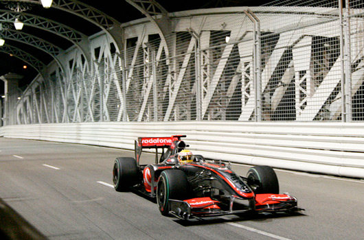 McLaren & Mercedes build a bridge