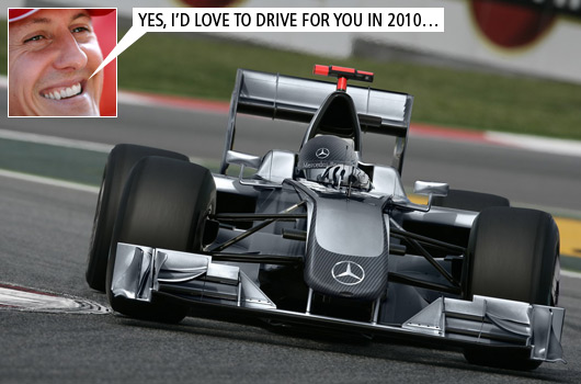 Schumacher agrees to drive for Mercedes GP in 2010?