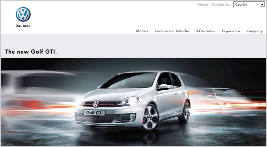 Volkswagen NZ - Golf GTI website