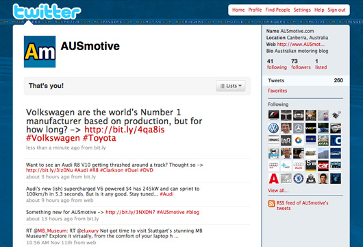 Follow AUSmotive on twitter