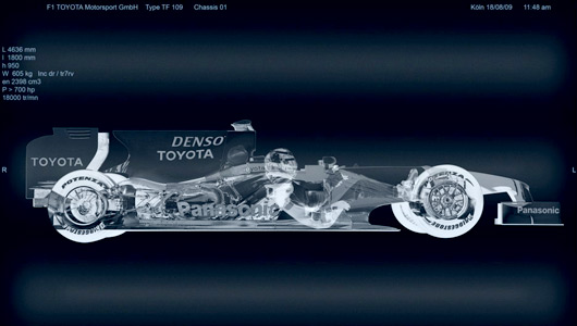 Toyota TF109 - x-ray vision
