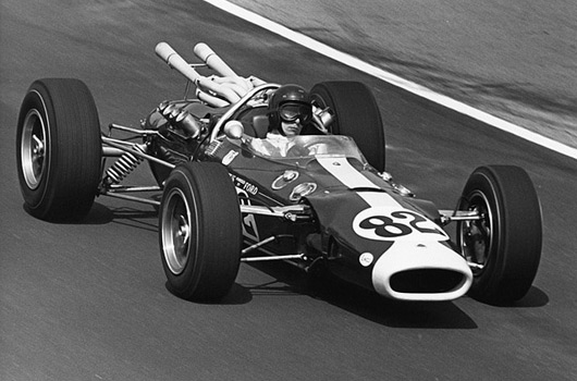 Jim Clark driving the 1965 Lotus 38