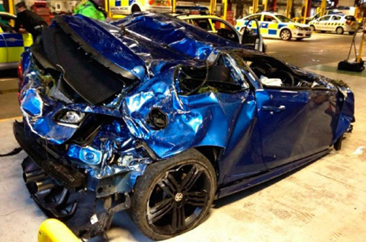 Greater Manchester Police car crash