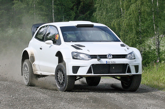 Volkswagen Polo R WRC testing in Finland