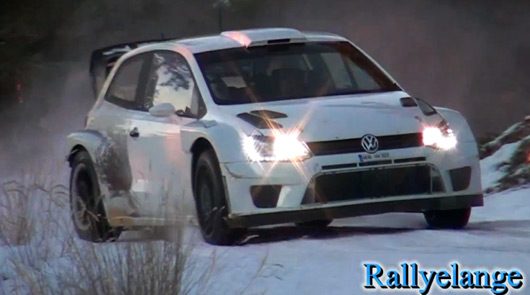 Jari-Matti Latvala testing VW Polo R WRC