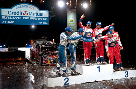 Sebastien Loeb and Daniel Elena, Citoren Racing, 2012 WRC world champions