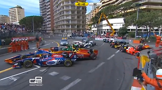 GP2 crash at Monaco